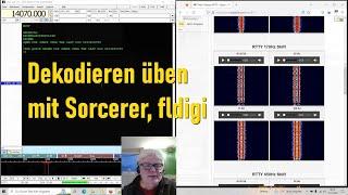 Dekodieren üben experimentieren ► Sorcerer fldigi etc. ►RTTY Hellschreiber HFDL etc.