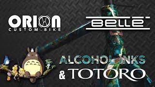 CUSTOM PAINT  Bellé Cycles  Painting a steel bike with alcohol ink