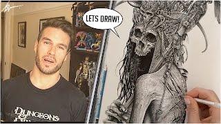 DARK ART TIME LAPSE   Process and tools