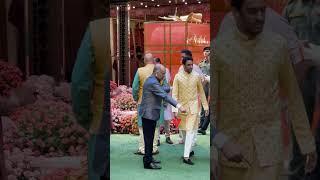 Billionaire Mukesh Ambani With Son Akash Ambani Seen At Brother Anant - Radhika MAMERU Ceremony 