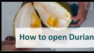 How to open Durian with knife