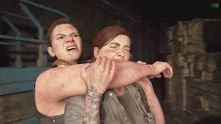 The Last of Us Part 2 - Abby + Ellie Mid game Boss Fight  Abby Shows Mercy