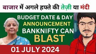 Nifty Prediction and Bank Nifty Analysis for Monday  1 July 24  Bank Nifty Tomorrow