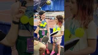 JW Johnson Gives Paddles to Young Fans of Pickleball #pickleball