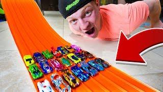 1ST CAR TO THE FINISH WINS HOT WHEELS RACE