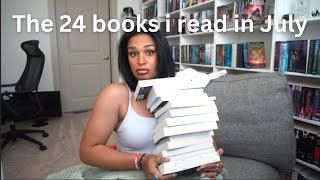 lets talk about the 24 books I readdnfed in July