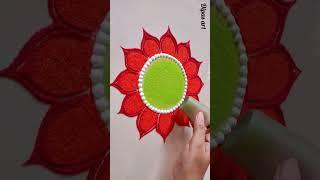 Festival special easy rangoli design #shortvideo #shorts #short #rangoli