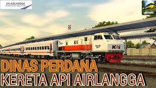 CABRIDE LOKOMOTIF CC 2039815 DINAS PERDANA KERETA API AIRLANGGA  TRAINZ SIMULATOR INDONESIA