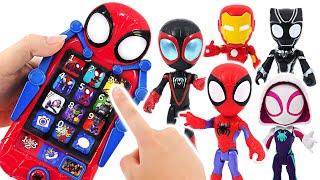 Marvel Spidey and His Amazing Friends Spider-Man Web Phone Summon hero  DuDuPopTOY