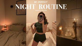 MY PERFECT NIGHT ROUTINE as a college student productive & relaxed *aesthetic*