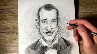 Caricaturer quelquun je teste sur Jean Dujardin 