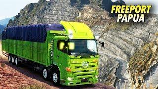 Gila Ini dia Jalur Freeport Papua di Euro Truck Simulator 2 #HinoNewGen