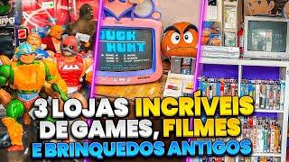 3 lojas incríveis de retro games brinquedos antigos e filmes dos anos 80