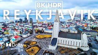 Reykjavik Capital of Iceland in 8K ULTRA HD HDR 60 FPS Video by Drone