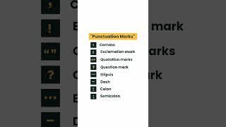 Punctuation marks  #shortvideo #shortsfeed#shorts#video #ytshort#youtube#trending #englishspeaking