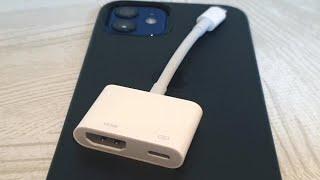 How to Setup the Apple Lightning Digital AV Adapter iPhone HDMI Adapter