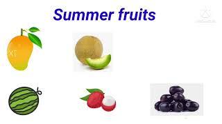 Summer And Winter Fruits  Fruits name