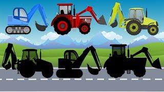 What Cabin? Excavator Tractor Dump Truck & Loader  Construction Toy Vehicles for Kids