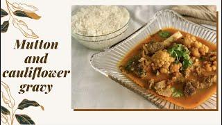 Mutton and cauliflower gravy  Mutton Masala Recipe  Mutton gravy  Mutton Gravy Recipe in Tamil