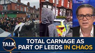 Extremely Violent And Dangerous  Police Forced Back By Rioters As Harehills Leeds On Fire