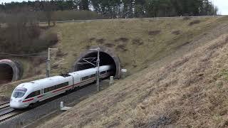 ICE T-Doppeltraktion BR 411+415 230 Kmh @ Tunnel Behringen - SFS Ebensfeld-Erfurt