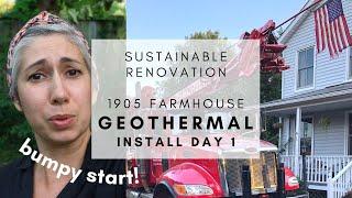 Sustainable Home Renovation E10 DAY 1 GEOTHERMAL Old Victorian Farmhouse This Is What Worries Me
