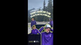 Shames Mountain team solar PV installation - SE Guided Projects