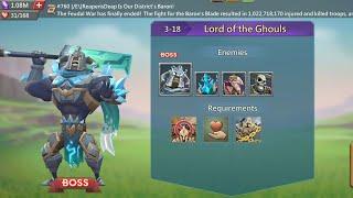 Hero Stage 3-18 Challenge Mode  Ghostly Wind Chapter 3 Stage 18 - Lords Mobile  Lord of the Ghouls