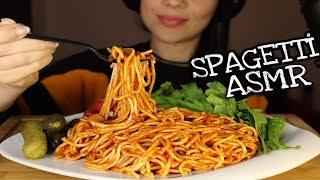 SPAGHETTI MACARONI ASMR  Spaghetti with Tomato Sauce