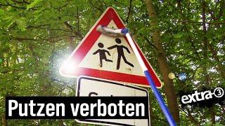 Realer Irrsinn Verkehrsschilder säubern verboten  extra 3  NDR