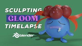 3D Sculpting Gloom - Blender 3.0 Timelapse