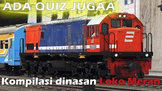 Kompilasi Dinasan Loko Merah CC 201 135R  Trainzhunting