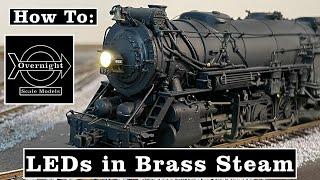 How To Install a LED in a Headlight of a Brass Steam Locomotive