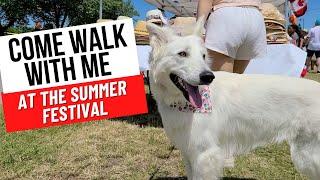 White Swiss Shepherd visits summer festival