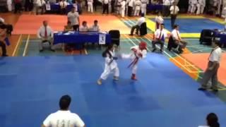 Kumite Luz Galván final 1a Copa por el bien del karate do e