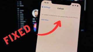 Error Fix  An Update Required To Use Cellular Data On iPhone 2024