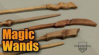 Making Magic Wands - How to make simple one piece wooden wizard wands