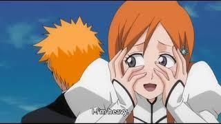 Orihime getting blushed up after being carried by ichigo  Bleach  funny moments