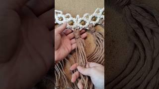 How to Make A Macrame Wrapping Knot 🫔 #macrame #knots #shorts