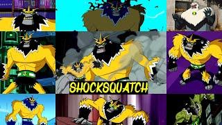 All shocksquatch transformations in all Ben 10 series