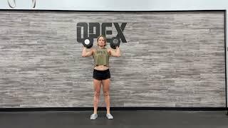Dumbbell Hang Power Clean and Push Press