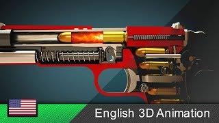 How a gun Colt M1911 works Animation