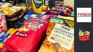 Tesco Scotland  UK Family grocery haul  Saturday 17th august 