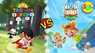 Ryan vs Vlad & Niki  Vlad and Niki Run vs Tag with Ryan Games for Kids SGL