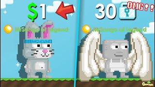 1$ vs 3000WLs Sponsored Items  GrowTopia