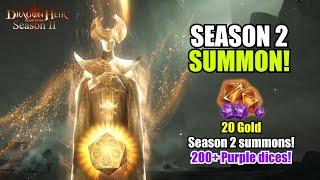 My F2P friends Season 2 summons Witness the lucky summons Dragonheir Silent Gods