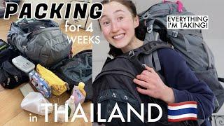 WHAT’S IN MY BACKPACK FOR 1 MONTH IN THAILAND  Pack With Me 