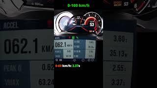 BMW 520d acceleration 0-100 14 mile  G30  2018 model  RWD  GPS results #Shorts