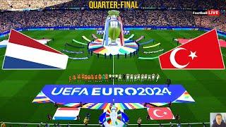 Netherlands Vs Turkiye - UEFA Euro 2024 - Quarter Final  Full Match & Penalties  Realistic PES