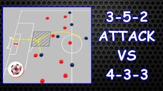 3-5-2 attack vs 4-3-3 Tactical analysis